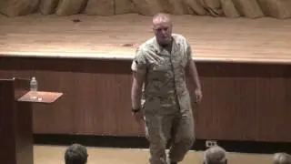 Corporal Mike Strahle Speaks At Taylor High School