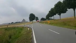 Ankuft Christoph 13 nach schwerem VU in Bredenborn [Einsatz L&ouml;schgruppe Bredenborn]