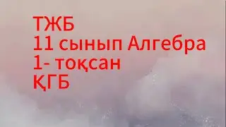 11 сынып алгебра 1 тоқсан тжб