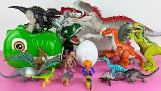Satisfying Unboxing Jurassic World Rebirth Dinosaur Toy Collection ASMR Indominus Rex Therizino Giga