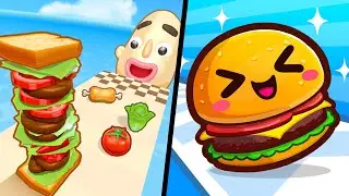 Sandwich Runner vs Food Run - All Level Gameplay Android,iOS  #6