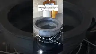 Это работает - глиняный горшок на стеклянной варочной поверхности, как его поставить - больше ник...