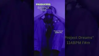 Producer Sample &ndash; &ldquo;Project Dreams&rdquo; | Trap Sample | F# Minor | 114 BPM | 2026
