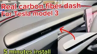Tesla Carbon Fiber Dash Install