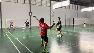 ตีก๊วน 🏸: TT+PAI vs GAME+MEN ⏩️ ⁨@SAENGNUEABAD⁩
