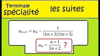 Terminale spé maths Suite et récurrence  Conjecture   ex26quinquiès