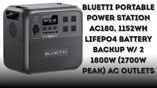 1800W Portable Power Station with Solar Support | BLUETTI AC180 Short Review