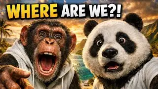 Panda & Chimp Travel Vlog | First Trip to Hawaii 🌴✈️ 🐼🐒