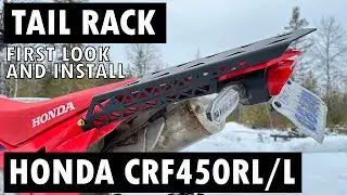 Задний багажник Honda CRF450RL/L &mdash; первый взгляд и установка