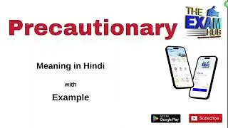 Precautionary Meaning in Hindi | Precautionary ka matlab kya hota hai | Synonyms, Antonyms | Vocab