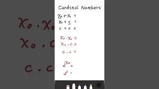 Cardinal Numbers |Cardinality of Natural and Real Numbers