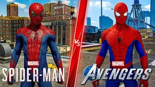 Spider-Man Remastered vs Marvel's Avengers Spider-Man - Direct Graphics & Details Comparison! PS5