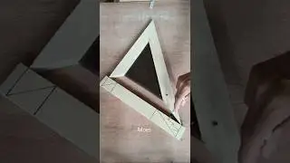 Make a triangular glass frame #woodworking