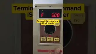 LS iS5 Inverter: How to Set Terminal Run Command | Quick Guide #Shorts