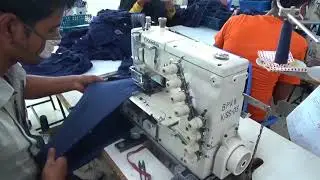 Waist top stitch by KANSAI machine