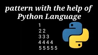 Pattern With Python || Simple Pattern Program