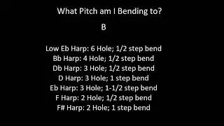 Harmonica | Ear Training | Bent Note Pitch | B