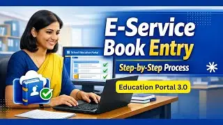 Employee e-Service Book Entry Process | Education Portal 3.0 | Complete Step-by-Step Guide