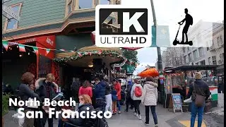 San Francisco 🇺🇸 | North Beach | What&rsquo;s Left in little Italy? | 4K UHD Electric Scooter Tour