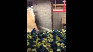 Tuck to no footer into foam pit