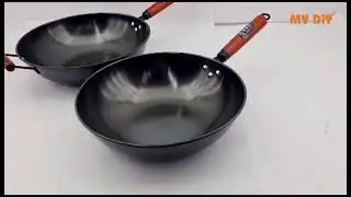 MY DIY - River Light Non Stick Wok Flat Bottom Non Coated / Kuali Non-Stick / 单柄炒锅 / 炒锅 Riverlight