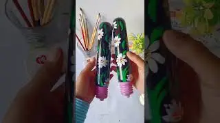 Old Bulb Craft flower painting#sort #Arts#viral#youtube #painting#arts