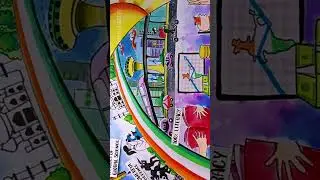 Vision towards India 2050 drawing🇮🇳 #shorts