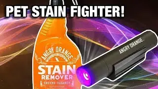 Angry Orange Odor Eliminator + UV Flashlight Review | Pet Urine Stains Be Gone!