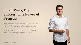 Small Wins, Big Success: The Power of Progress | Motivation | Learn English B1