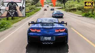Chevrolet Corvette ZR1 VS Track Toys - Forza Horizon 5 | Logitech G923 Steering Wheel
