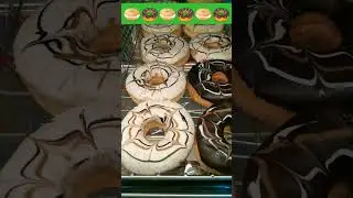 Yummy Premium Donuts 🍩🥯☕ #satisfying #shorts #misterdonut #favorite #yummy #trending