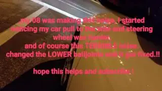 ACURA TSX lower balljoint noise problem fixed
