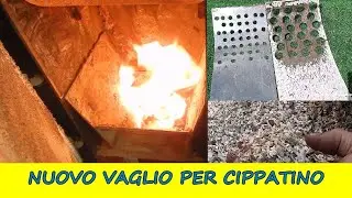 Costruisco un nuovo vaglio per il cippatore e faccio il CIPPATINO per la caldaia a PELLET!