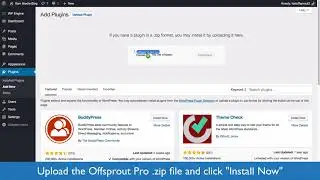 Installing Offsprout: The Free WordPress Page Builder Plugin