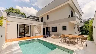 Casa de Luxo no Swiss Park com Elevador Panorâmico, Vista para o Lago e Rooftop Cinematográfico -SBC