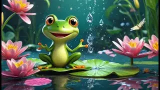 Green Frog Croaks Cheer | English Nursery Rhyme | Kids Songs | Baby Music
