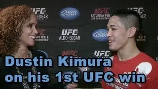 UFC 156 Dustin Kimura on 1st Octagon Victory, Celebrating In Vegas