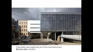 Les programmes d'études de l'École d'architecture de l'UdeM