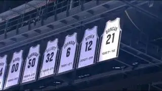 Tim Duncan's Jersey Retirement
