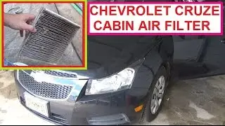 Chevrolet Cruze Cabin Air Filter Pollen Removal and Replacement  2010 2011 2012 2013 2014 2015