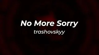trashovskyy - NO MORE SORRY (Official Visualizer Video)