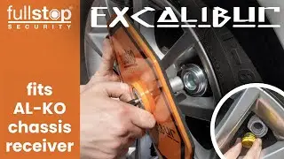 Excalibur caravan lock fitting into AL-KO receiver