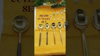 Manufacturer of brass cutlery sets creates elegant, durable, handcrafted utensils. #cutlery #export