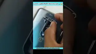 DIY Phone Microscope 🔬 Laser Light Lens Science Experiment Tricks 😱 #shorts
