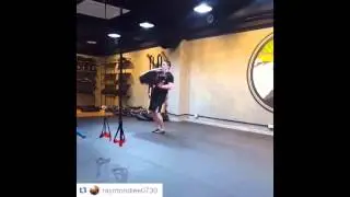 Power Clean Workout Exercise Matrix with Ultimate Sandbag Training