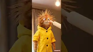 Hilarious shock scene ⚡ Cat comedy clip with slapstick twist #Shorts #Funny #Comedy #animation #cat