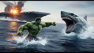 The Ultimate Showdown: HULK vs MEGALODON: The Ocean Battle That Shattered the Aircraft Carrier