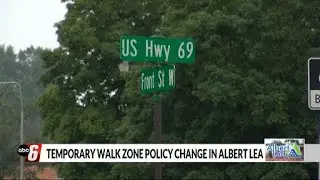 Temporary walk zone policy change in Albert Lea