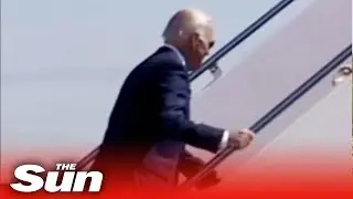 Biden stumbles on Air Force One stairs AGAIN after concerns raised about president&rsquo;s health