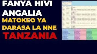 MATOKEO YA DARASA LA NNE Standard FOUR NECTA TANZANIA